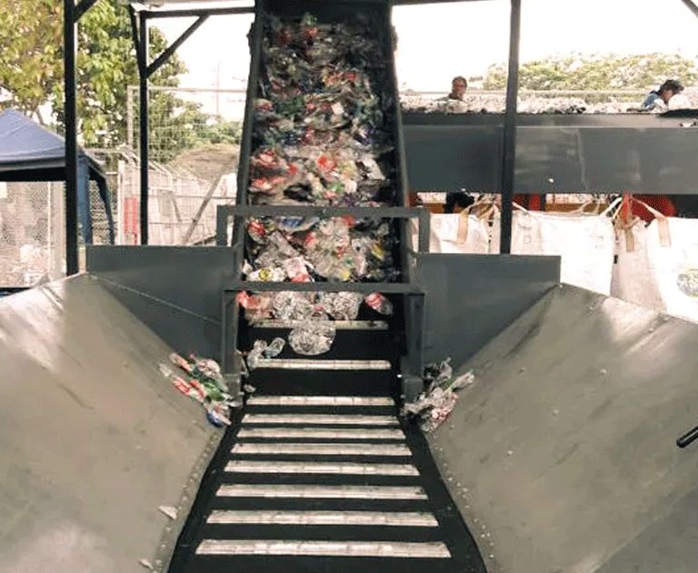 recicladoras sistema de transporte y clasificacion