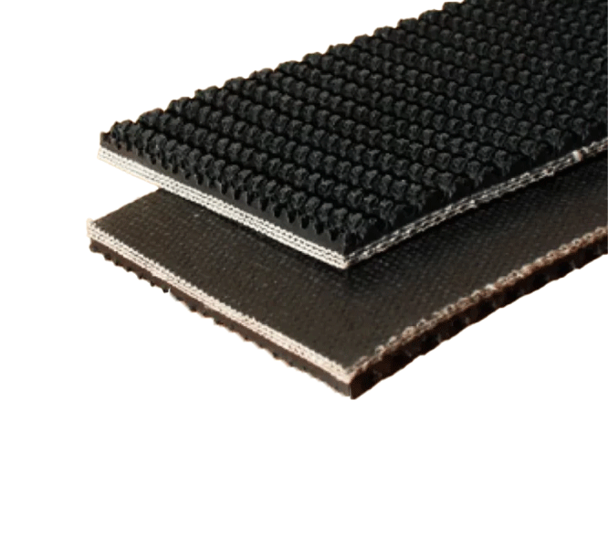 Banda transportadora corrugada caucho Banda transportadora corrugada caucho